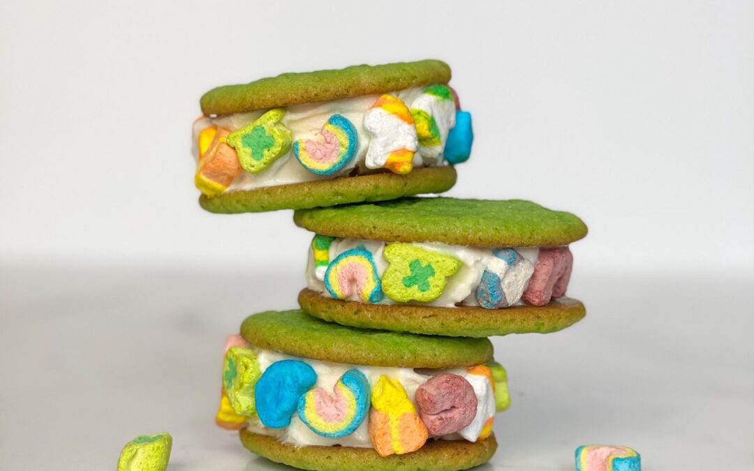 Quick & Easy Lucky Charms Ice Cream Sandwiches